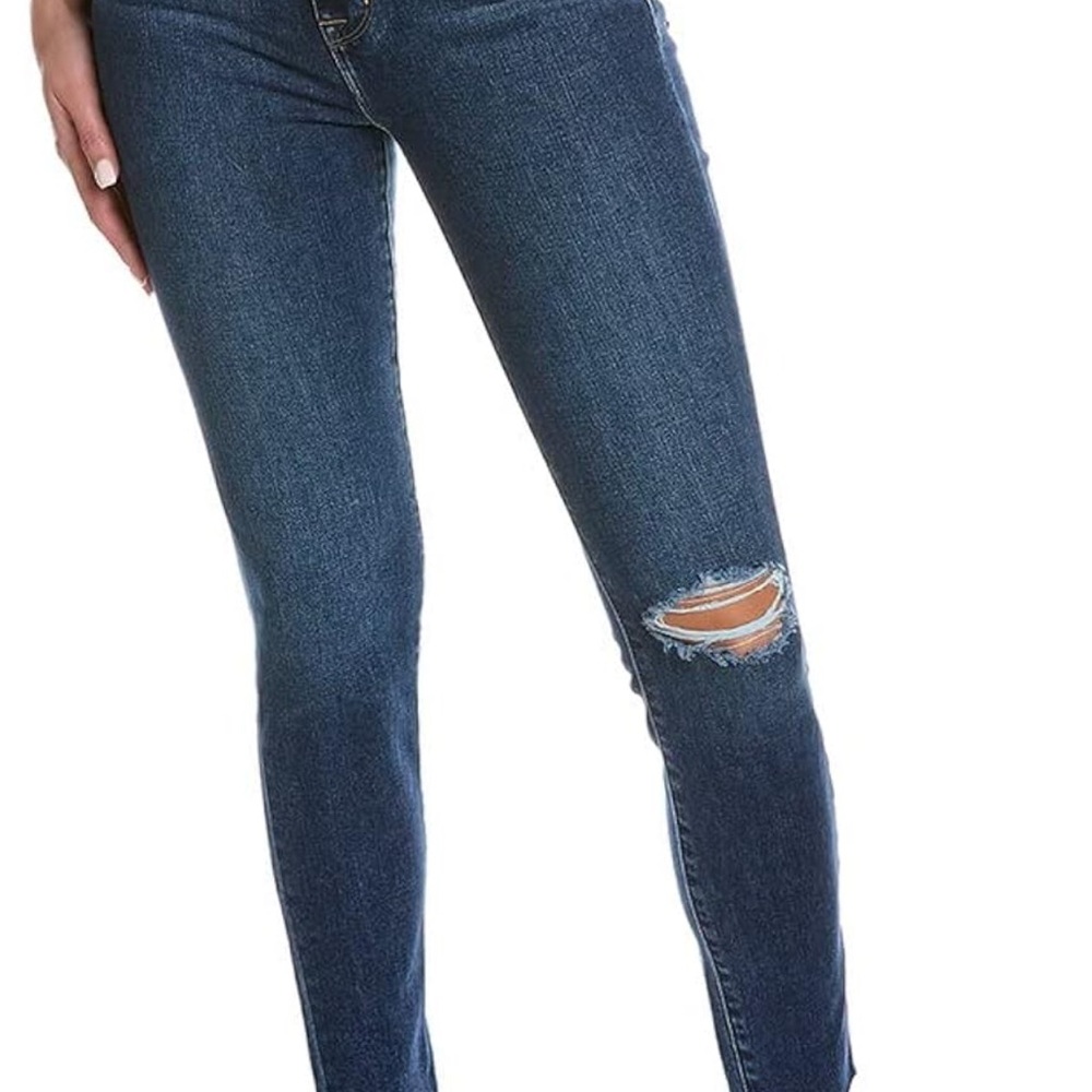 Women's Blue Distressed Jeans